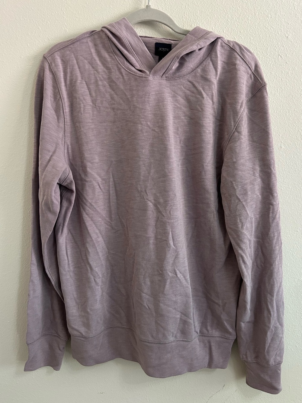 Jcrew 100% cotton light purple/pink hoodie